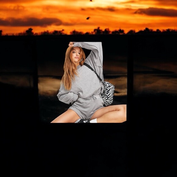 NWT Free People Kelly Sweatshirt in Graphite ~ size Small - Picture 7 of 14